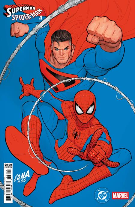 DC/MARVEL SUPERMAN SPIDER-MAN #1 (ONE SHOT) DAVID NAKAYAMA Q COVER