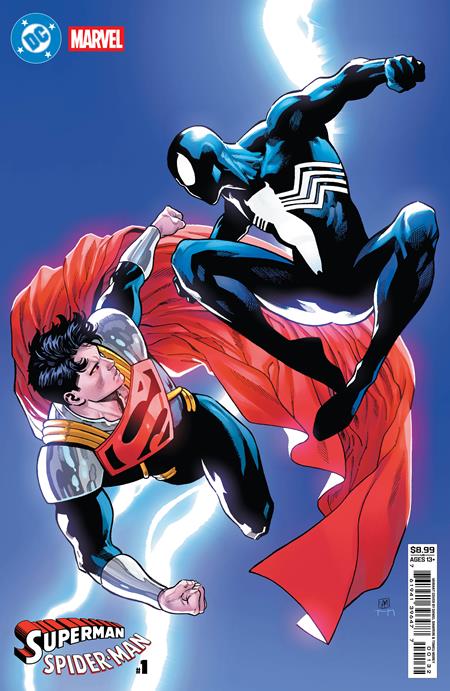 DC/MARVEL SUPERMAN SPIDER-MAN #1 (ONE SHOT) DANIEL SAMPERE R COVER