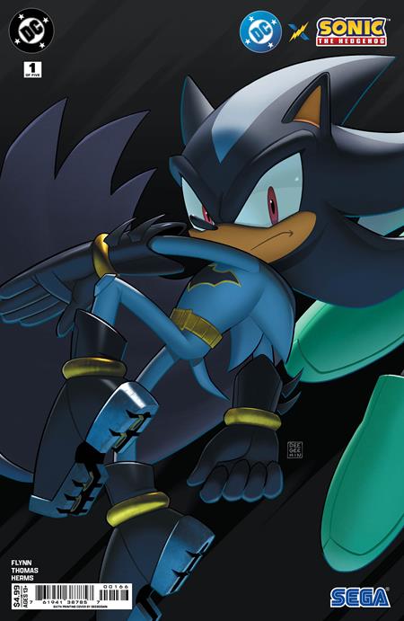 DC X SONIC THE HEDGEHOG #1-5 REPRINT DEEGEEMIN CONNECTING COVERS SET