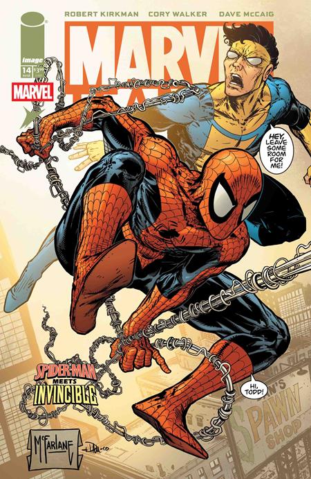 MARVEL TEAMUP #14 FACSIMILE EDITION TODD MCFARLANE & DAVE MCCAIG D COVER