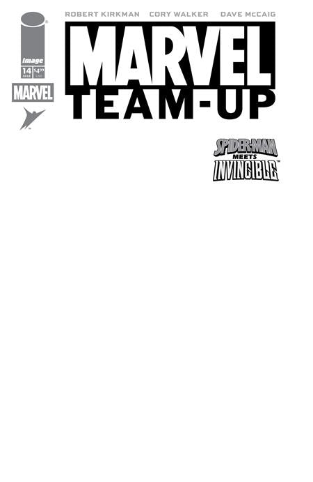 MARVEL TEAMUP #14 FACSIMILE EDITION ALEX SAVIUK & DAVE MCCAIG BLANK SKETCH G COVER