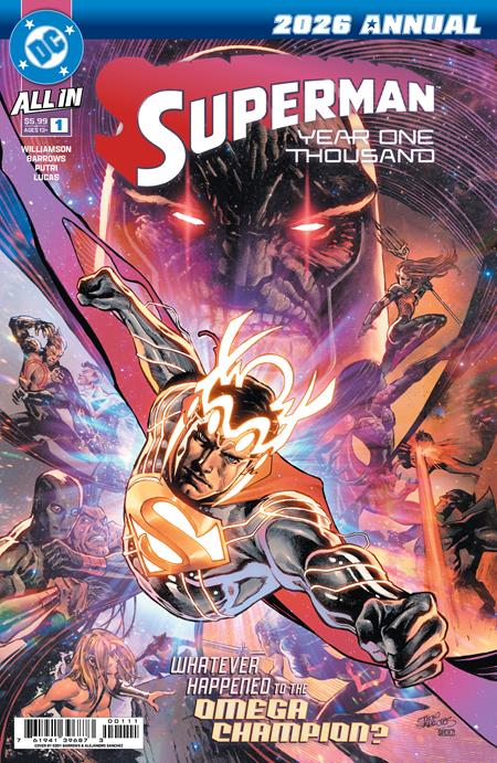 SUPERMAN ANNUAL YEAR ONE THOUSAND #1 (ONE SHOT) EDDY BARROWS A COVER