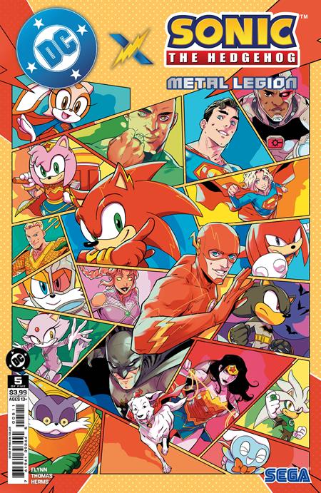 DC X SONIC THE HEDGEHOG METAL LEGION #5 (OF 5) PABLO M COLLAR A COVER