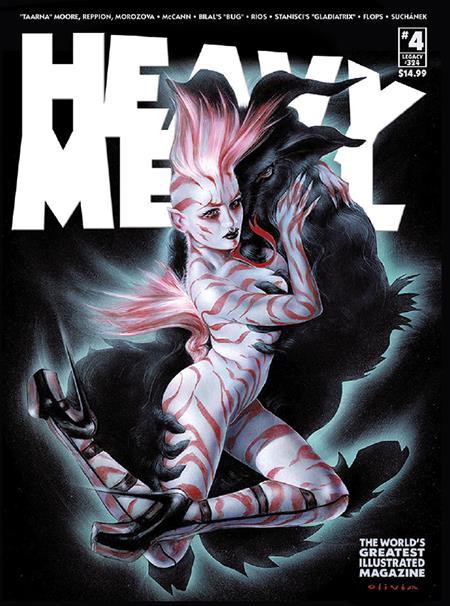 HEAVY METAL MAGAZINE #4 OLIVIA DE BERARDINIS A COVER