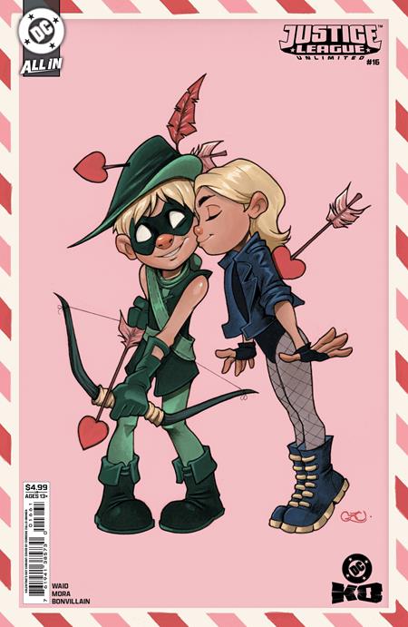 JUSTICE LEAGUE UNLIMITED #16 CHRISSIE ZULLO VALENTINES DAY F COVER