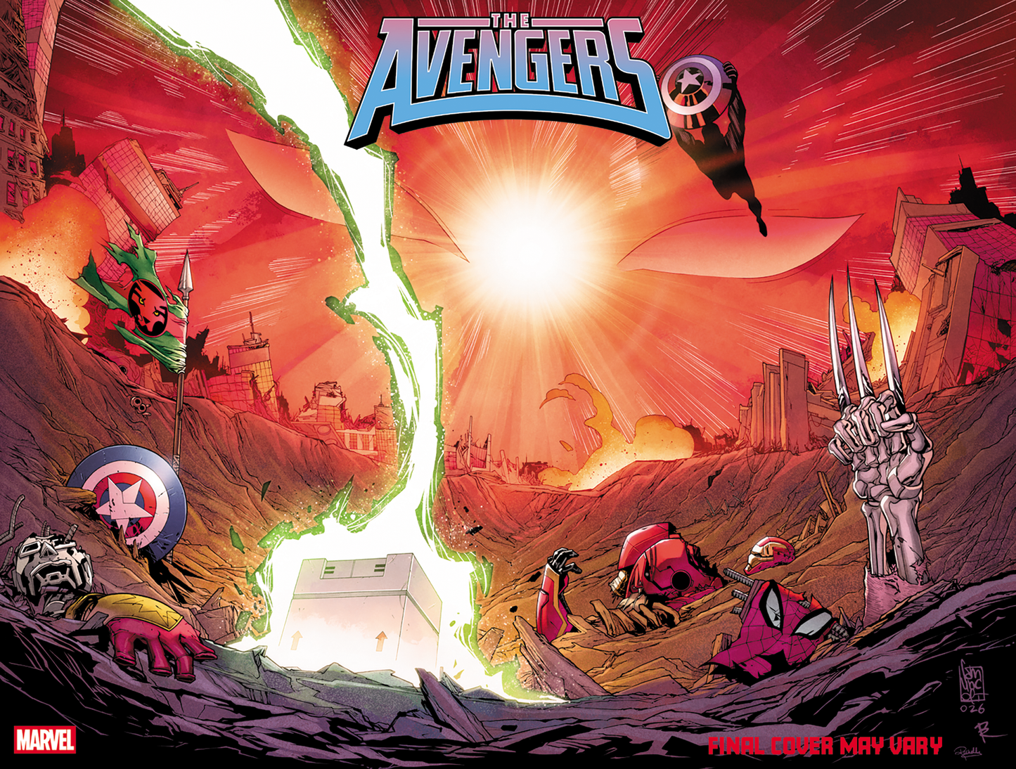 AVENGERS #36 GIUSEPPE CAMUNCOLI WRAPAROUND FORESHADOW D COVER