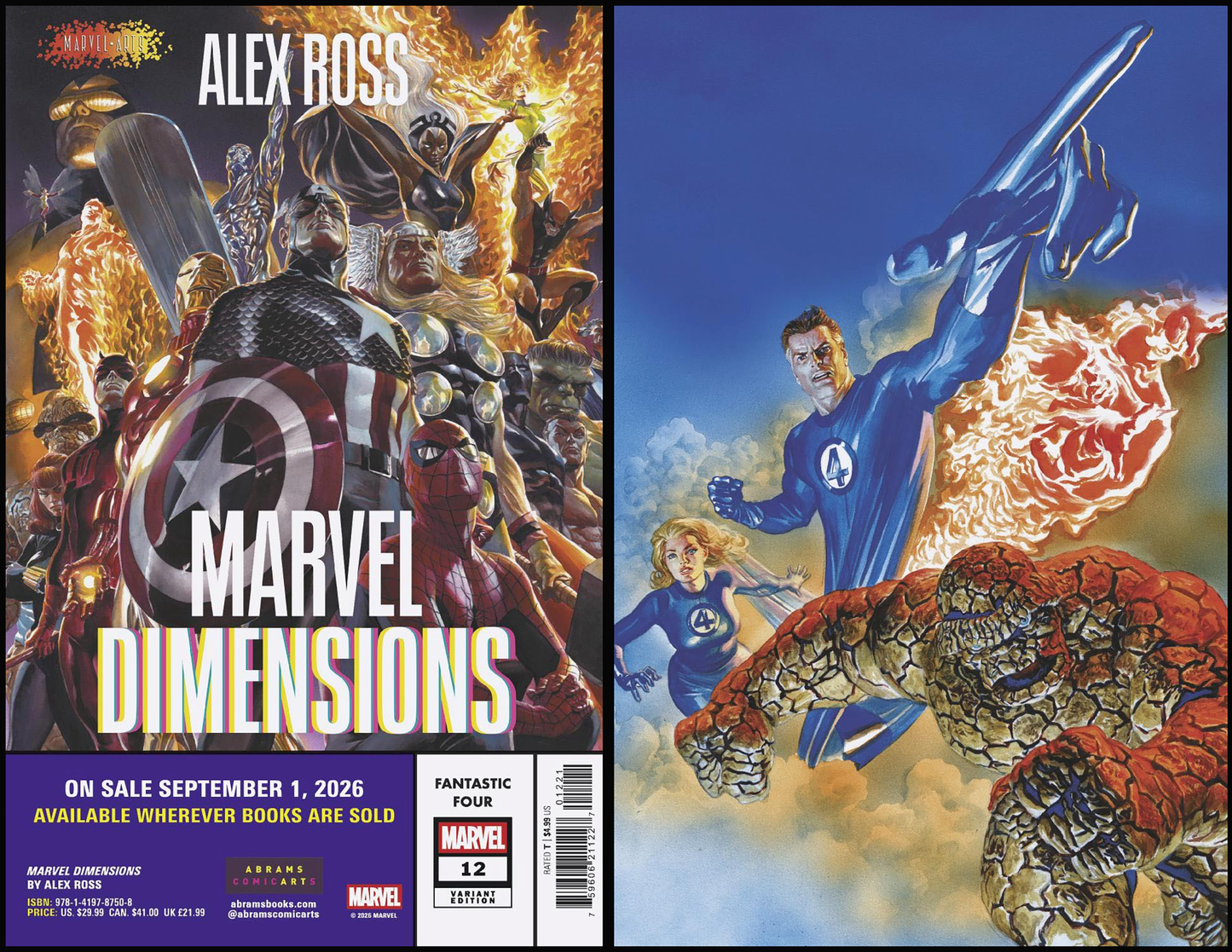 FANTASTIC FOUR #12 MARVEL DIMENSIONS ALEX ROSS B COVER