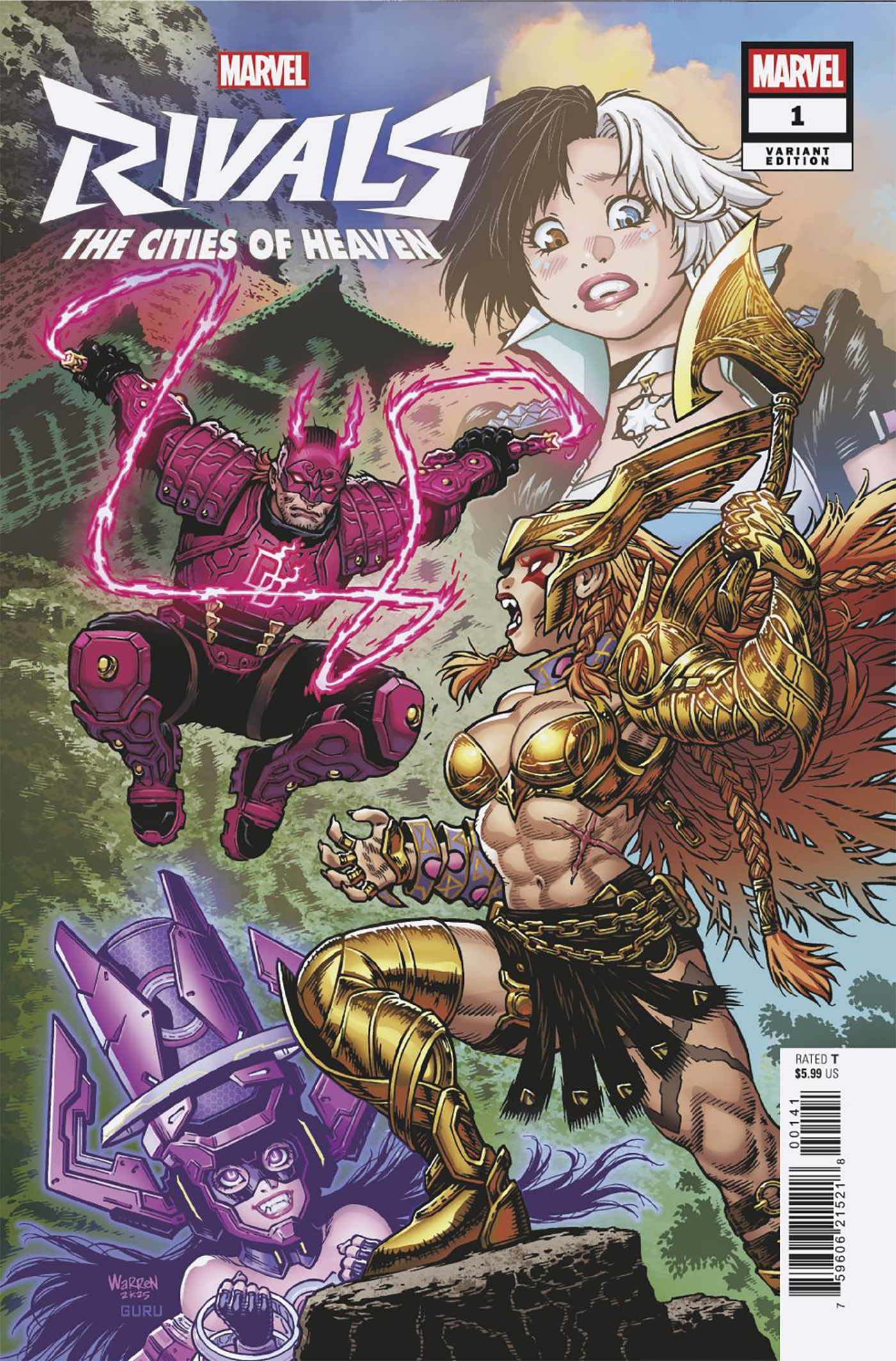 MARVEL RIVALS: THE CITIES OF HEAVEN #1 ADAM WARREN D COVER