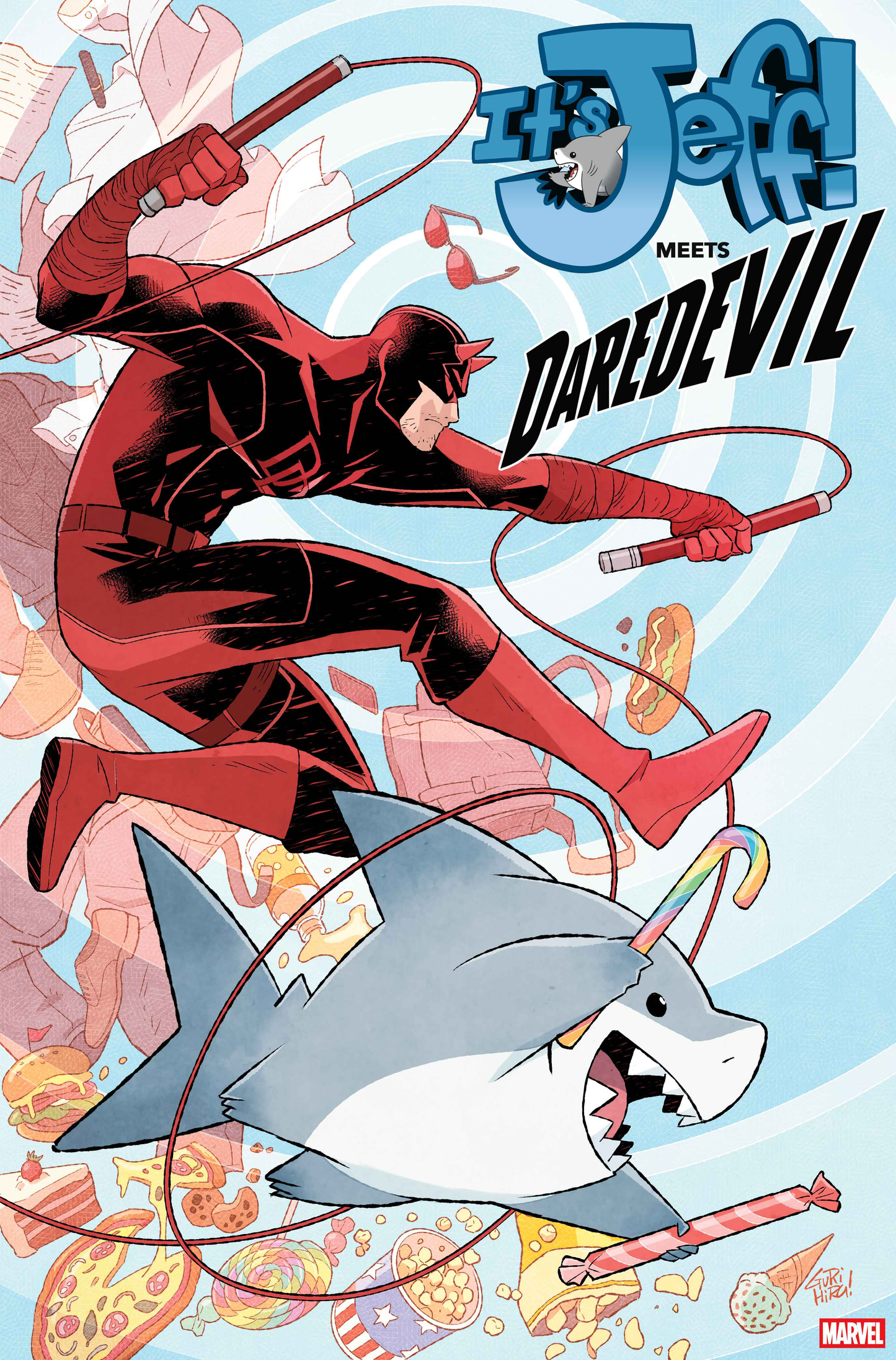 IT'S JEFF MEETS DAREDEVIL #1 GURIHIRU A COVER