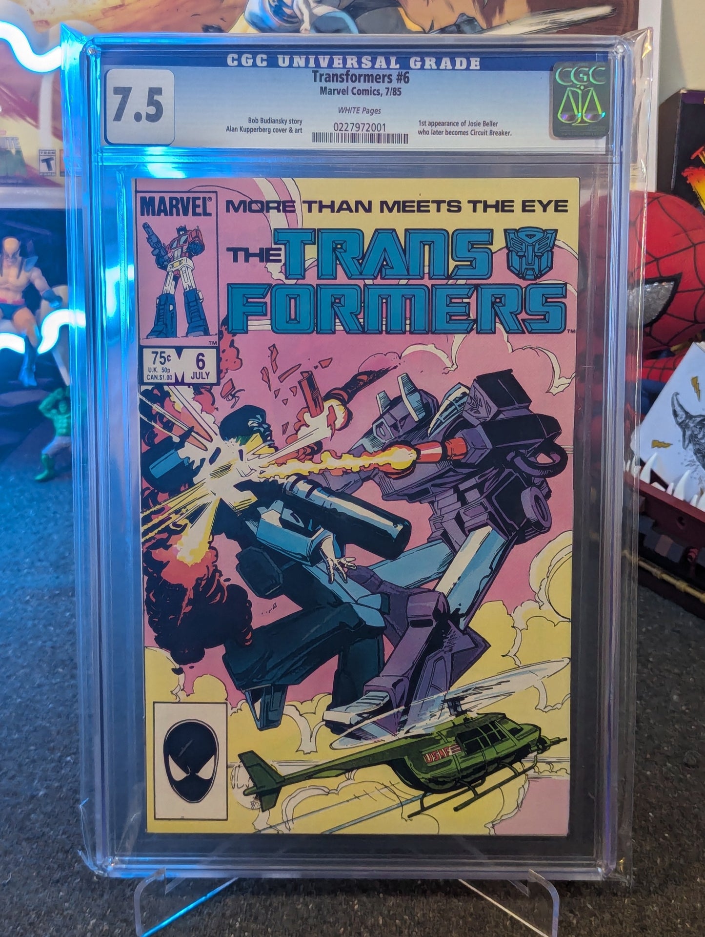 TRANSFORMERS #6 CGC 7.5 KEY ISSUE