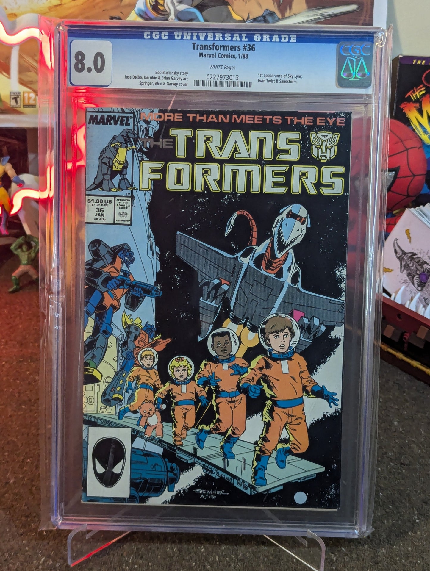 TRANSFORMERS #36 CGC 8.0