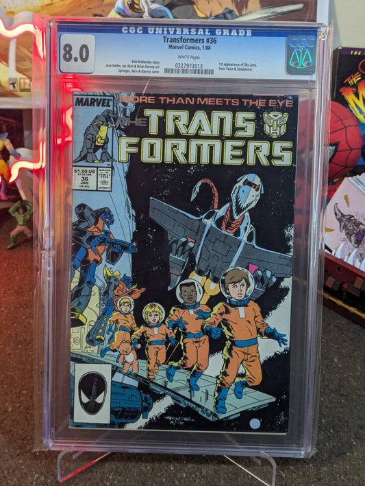 TRANSFORMERS #36 CGC 8.0
