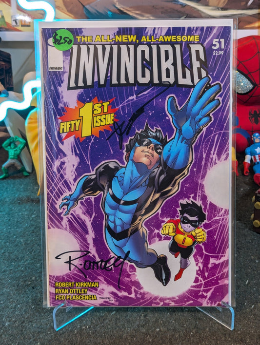 INVINCIBLE #51 signed by Kirkman & Ottley KEY ISSUE