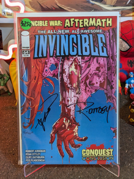 INVINCIBLE #64 signed by Kirkman & Ottley KEY ISSUE