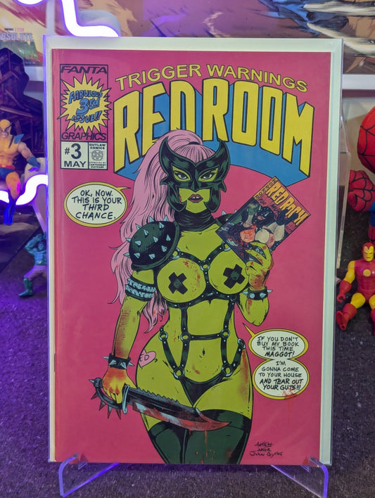 RED ROOM : TRIGGER WARNING #3 (2022) STORE VARIANT WITH COA