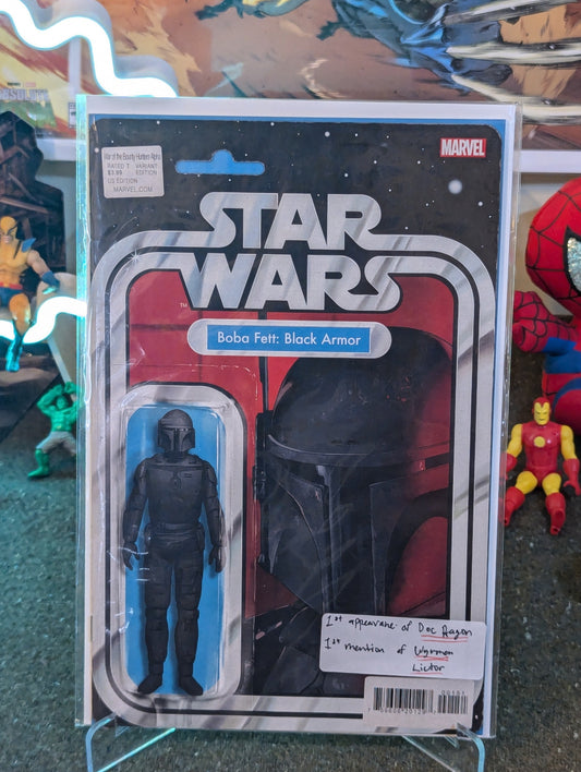 STAR WARS : WAR OF THE BOUNTY HUNTERS ALPHA #1 (2021) ACTION FIGURE VARIANT KEY ISSUE