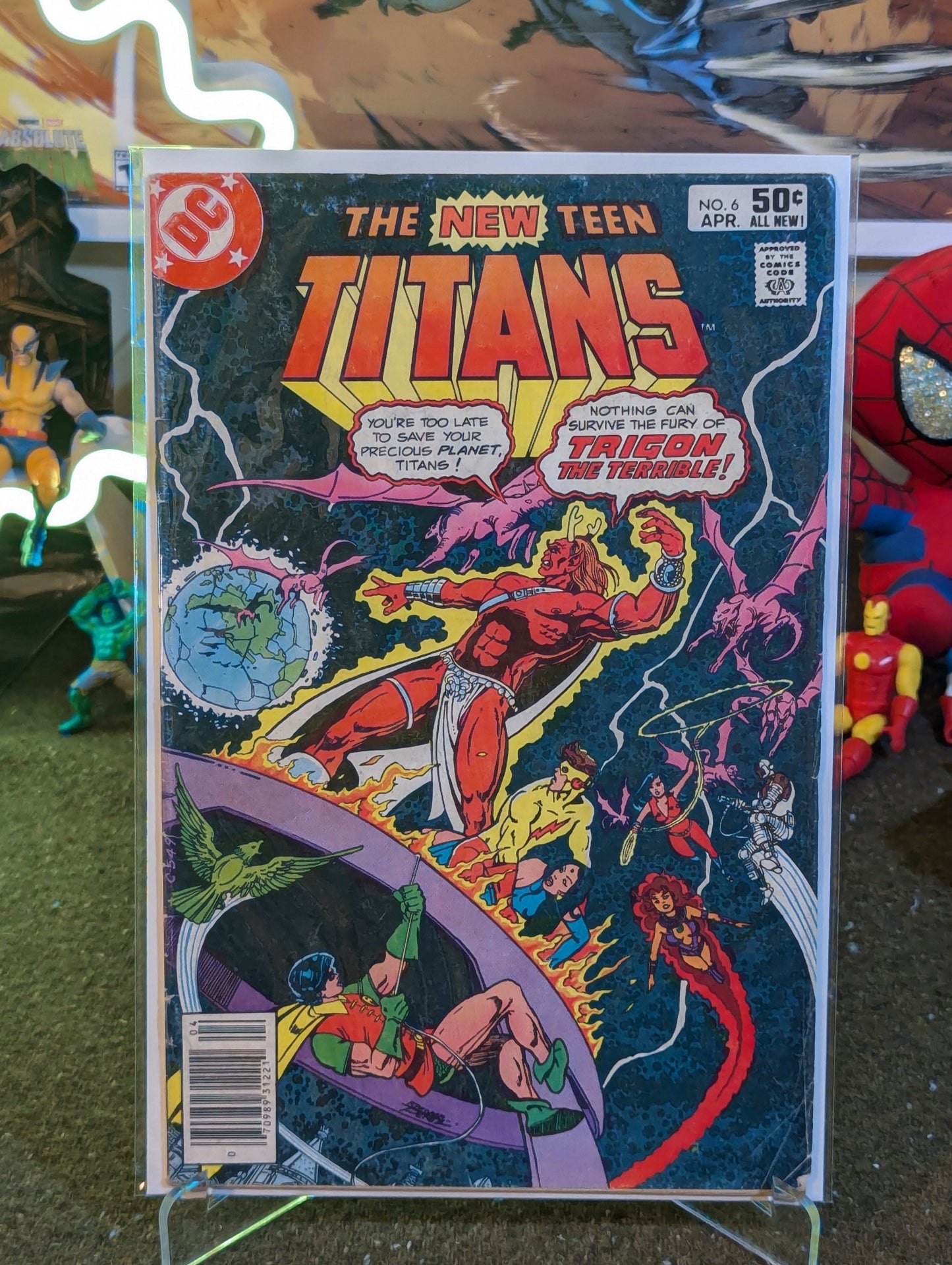 NEW TEEN TITANS #6 (1981) NEWSTAND KEY ISSUE