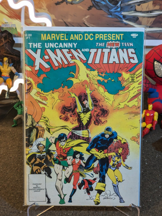 MARVEL & DC PRESENTS UNCANNY X-MEN & NEW TEEN TITANS #1 (1982) (LOSE PAGE!!!)