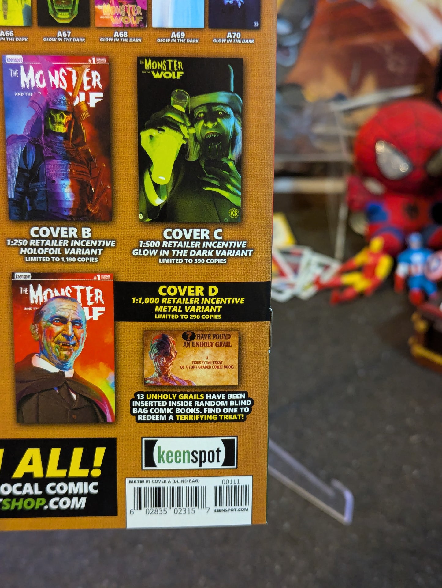 MARK SPEARS : THE MONSTER AND THE WOLF #1 VARIANT COVER