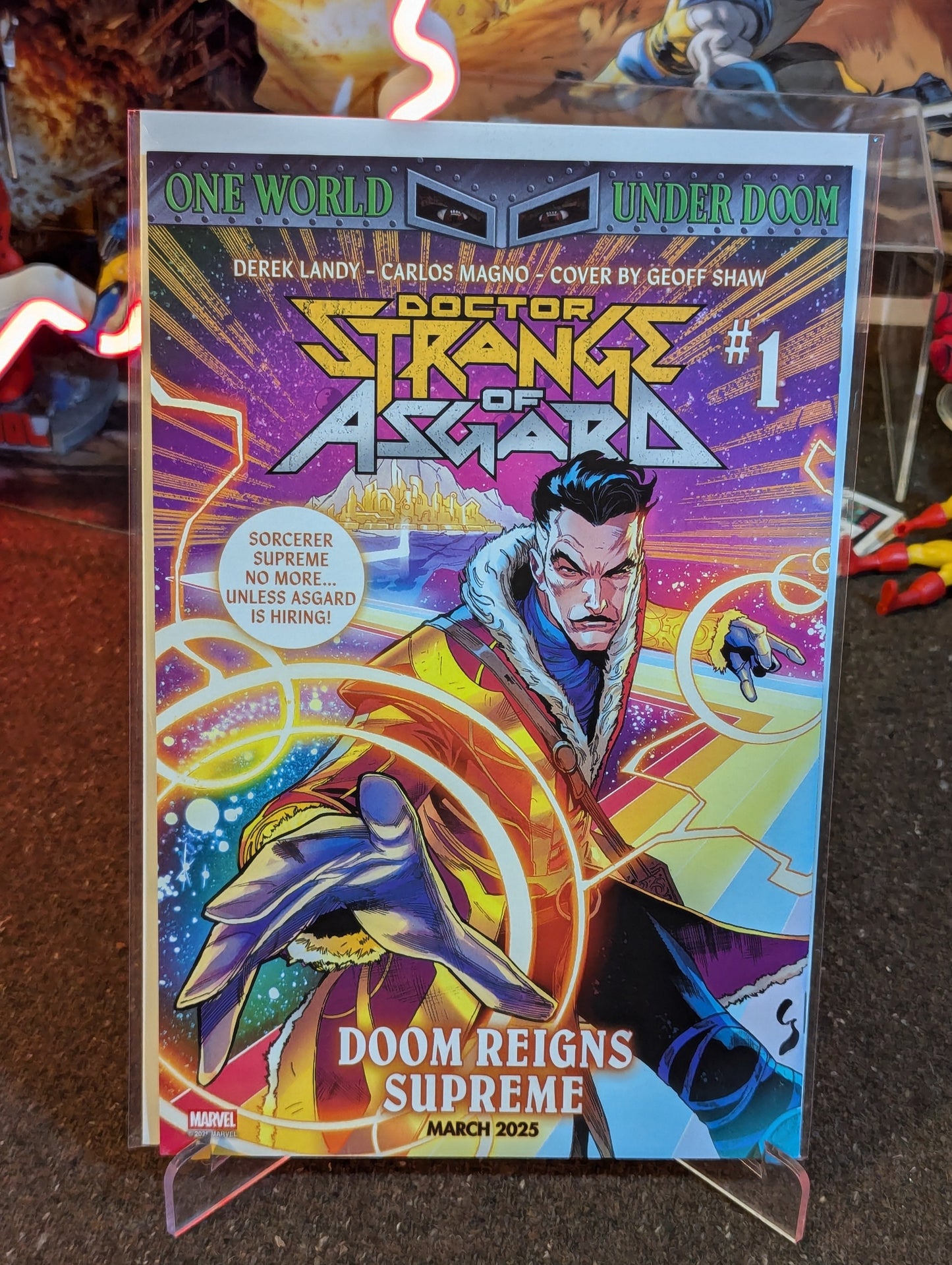 ONE WORLD UNDER DOOM #1-4 REPRINT CONNECTING COVER SET (2025)