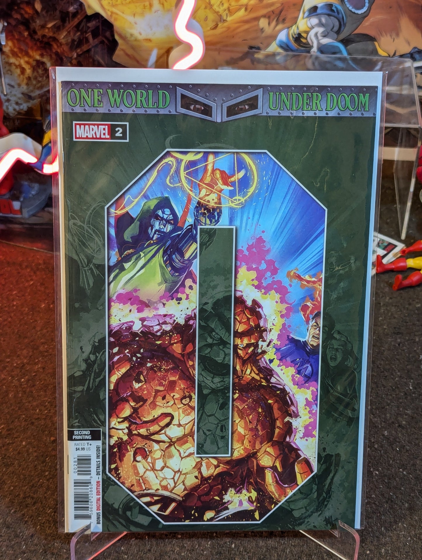 ONE WORLD UNDER DOOM #1-4 REPRINT CONNECTING COVER SET (2025)