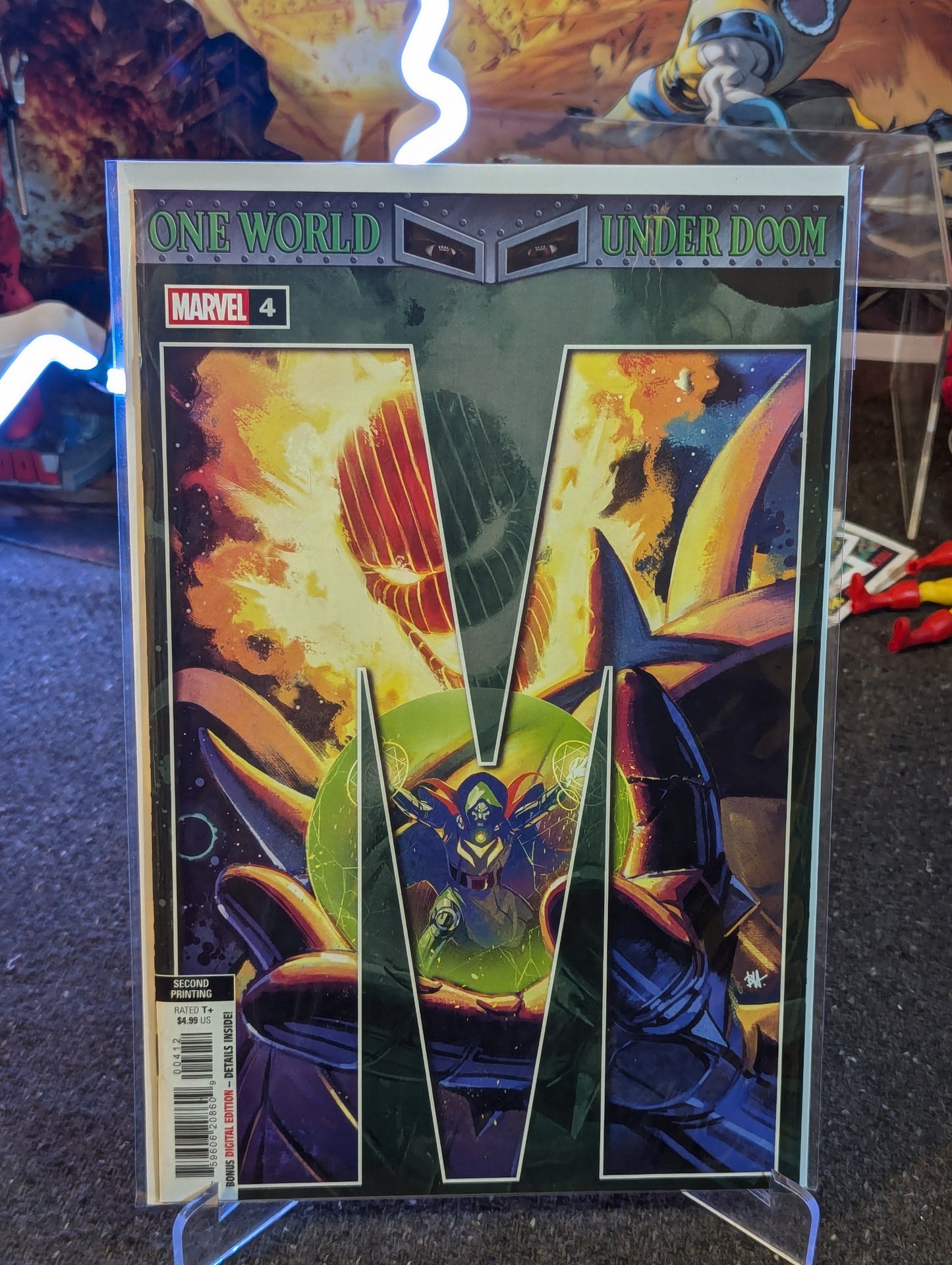 ONE WORLD UNDER DOOM #1-4 REPRINT CONNECTING COVER SET (2025)