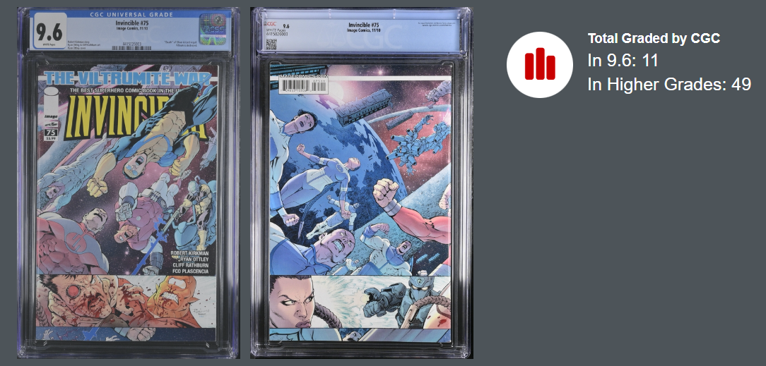 INVINCIBLE #75 CGC 9.6 KEY ISSUE