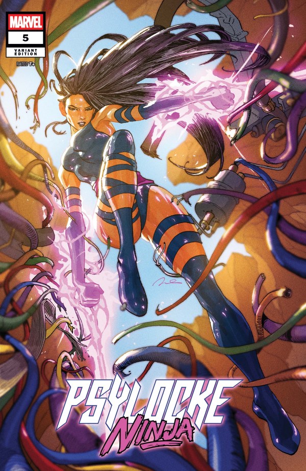 PSYLOCKE: NINJA #5 GERALD PAREL C COVER