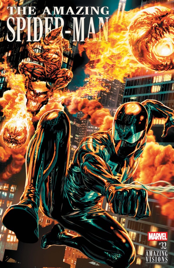 AMAZING SPIDER-MAN #32 AMAZING VISIONS LEE BERMEJO B COVER