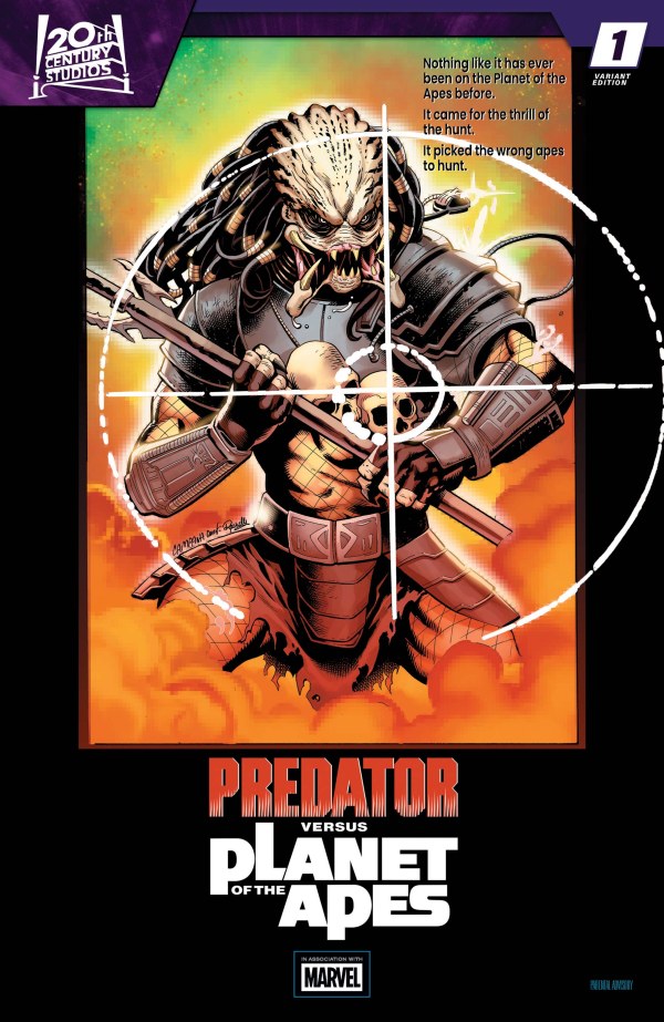 PREDATOR VS. THE PLANET OF THE APES #1 MOVIE POSTER HOMAGE CHRIS CAMPANA C COVER