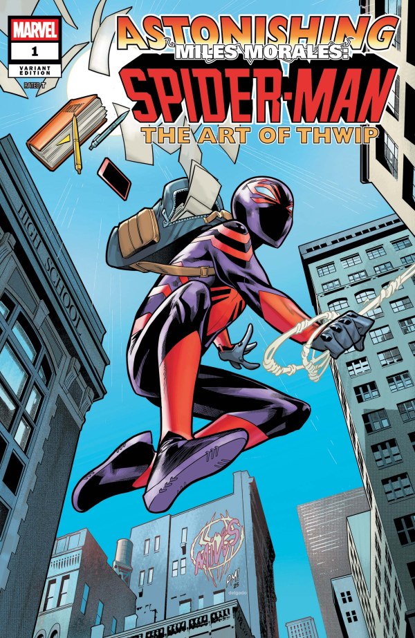 ASTONISHING MILES MORALES: SPIDER-MAN THE ART OF THWIP #1 PACO MEDINA B COVER