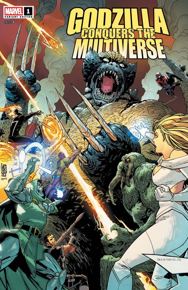 GODZILLA CONQUERS THE MULTIVERSE #1 GIUSEPPE CAMUNCOLI D COVER