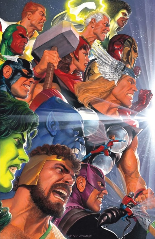 JLA/AVENGERS #3 FACSIMILE 2-PART CONNECTING ALEX ROSS D COVER