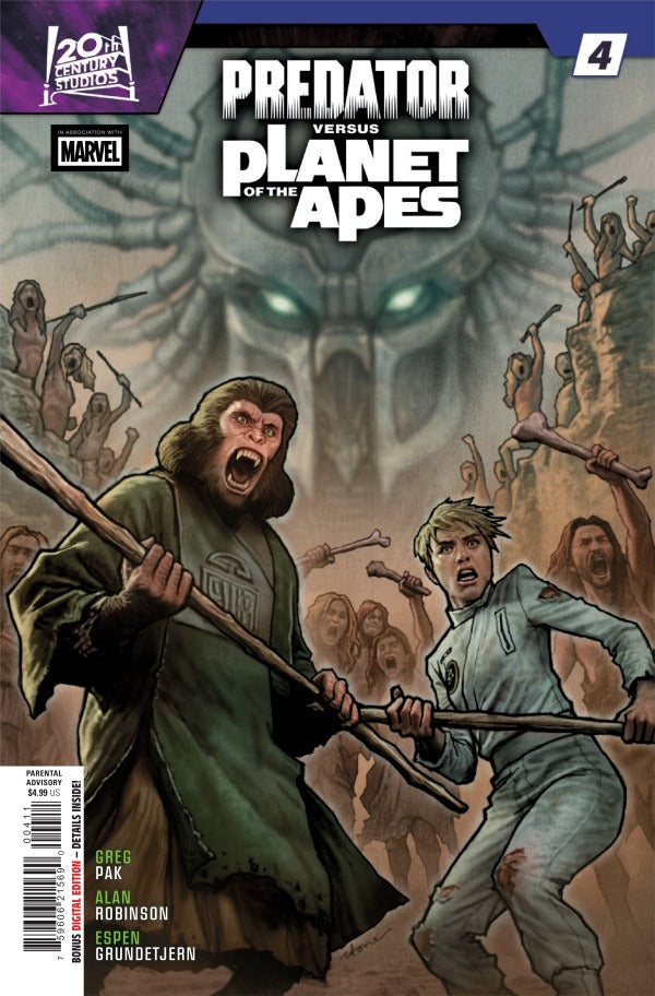 PREDATOR VS. THE PLANET OF THE APES #4 STONEHOUSE A COVER