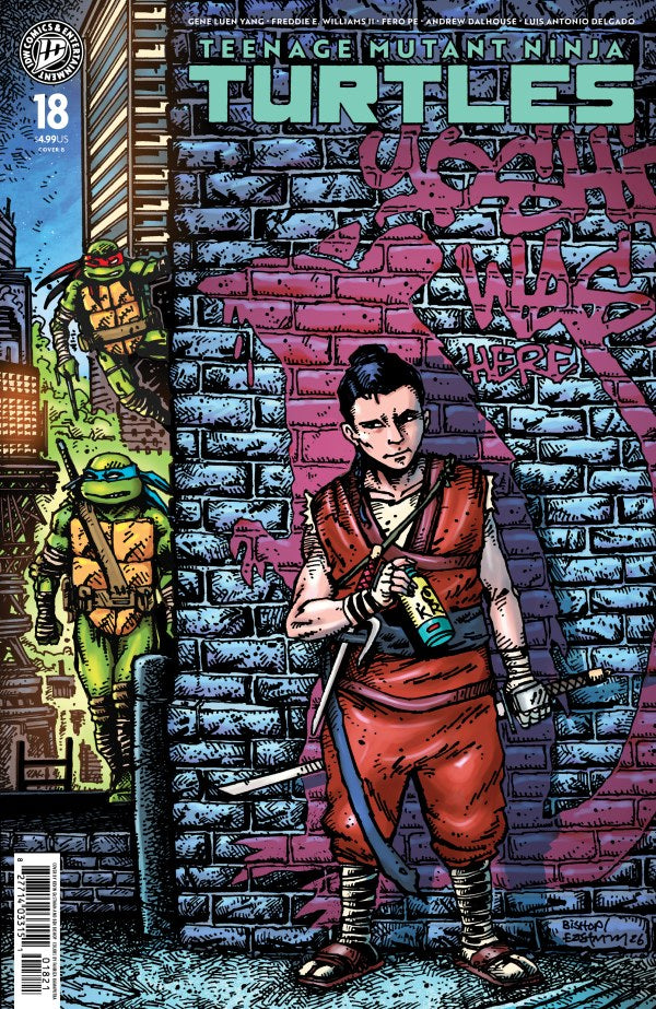 TEENAGE MUTANT NINJA TURTLES #18 KEVIN EASTMAN & BEN BISHOP B COVER
