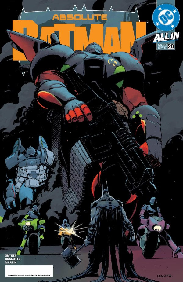 ABSOLUTE BATMAN #20 SECOND PRINTING NICK DRAGOTTA A COVER