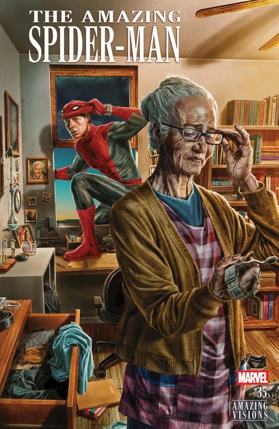 AMAZING SPIDER-MAN #35 LEE BERMEJO B COVER