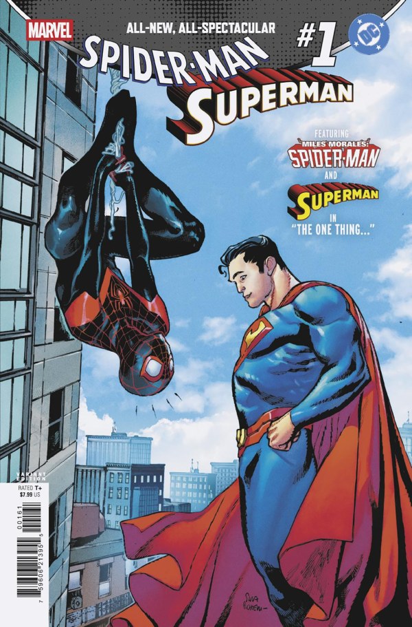 MARVEL/DC: SPIDER-MAN/SUPERMAN #1 SARA PICHELLI COVER