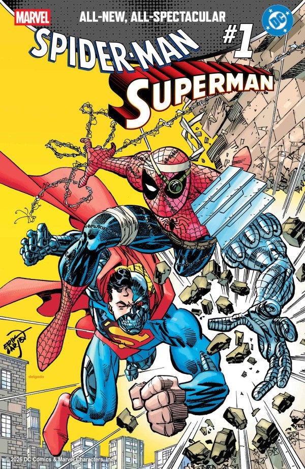 MARVEL/DC: SPIDER-MAN/SUPERMAN #1 ERIK LARSEN COVER