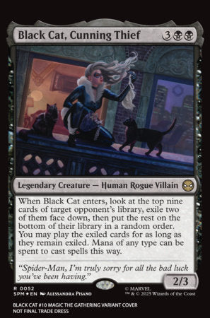 BLACK CAT #10 MAGIC: THE GATHERING ALESSANDRA PISANO C COVER