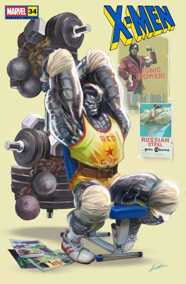 X-MEN #34 '80S COLOSSUS ALEXANDER LOZANO B COVER