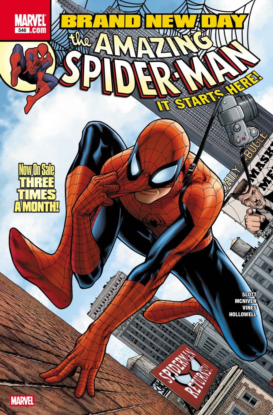 AMAZING SPIDER-MAN #546 FACSIMILE STEVE MCNIVEN A COVER