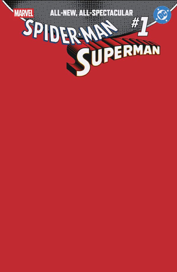 MARVEL/DC: SPIDER-MAN/SUPERMAN #1 BLANK COVER
