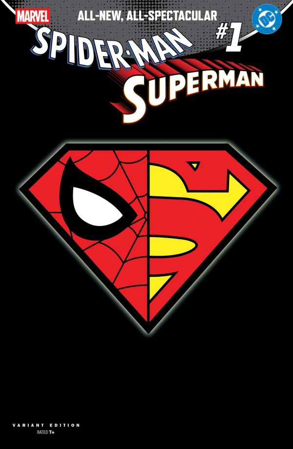 MARVEL/DC: SPIDER-MAN/SUPERMAN #1 LOGO MASHUP COVER
