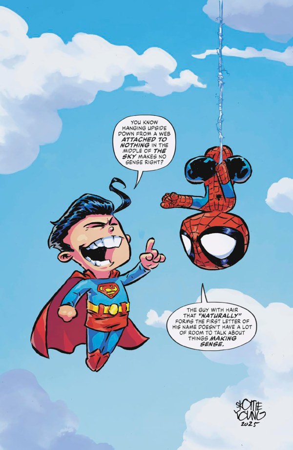 MARVEL/DC: SPIDER-MAN/SUPERMAN #1 SKOTTIE YOUNG COVER