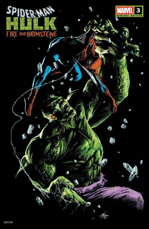 SPIDER-MAN/HULK: FIRE AND BRIMSTONE #3 GABRIELE DELL'OTTO B COVER
