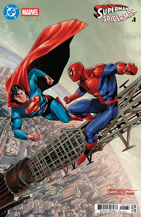 DC/MARVEL SUPERMAN SPIDER-MAN #1 (ONE SHOT) RAFA SANDOVAL S COVER