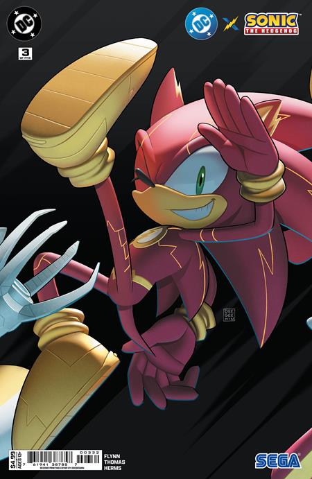 DC X SONIC THE HEDGEHOG #1-5 REPRINT DEEGEEMIN CONNECTING COVERS SET