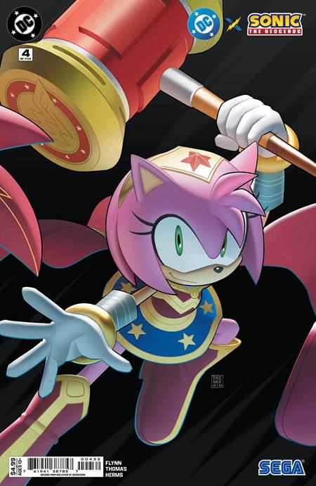 DC X SONIC THE HEDGEHOG #1-5 REPRINT DEEGEEMIN CONNECTING COVERS SET