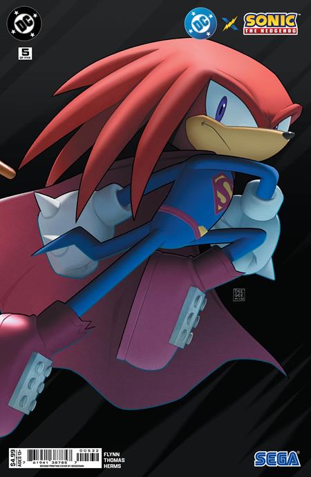 DC X SONIC THE HEDGEHOG #1-5 REPRINT DEEGEEMIN CONNECTING COVERS SET